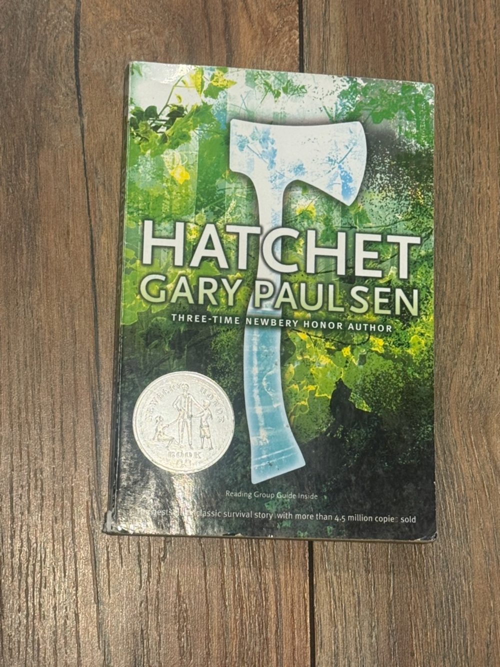 Hatchet by Gary Paulsen - Green Cover Paperback